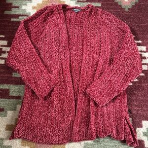 Wild Fable Cable Knit Red Cardigan